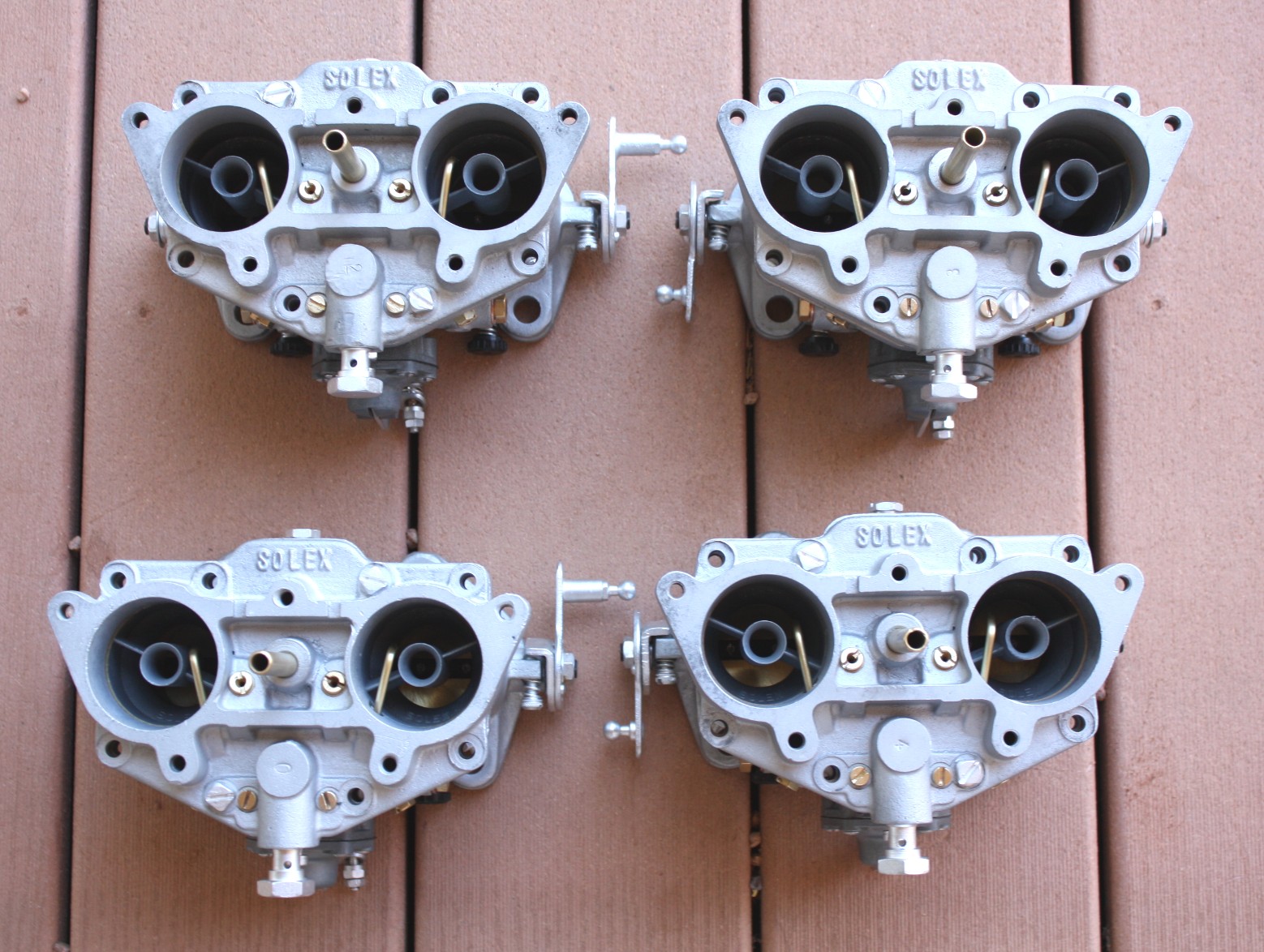 Restored Solex carburetors